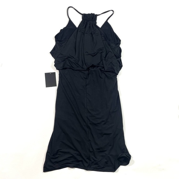 New Boston Proper Halter Blouson Short Dress - Picture 3 of 8